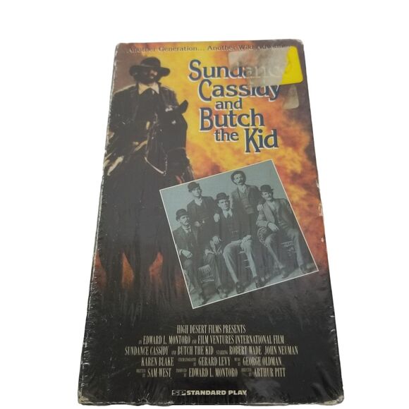 Rare Sundance Cassidy and Butch the Kid Sealed VHS Tape 1994 Release Edde